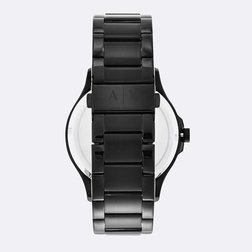 Bracelet de montre en métal noir.