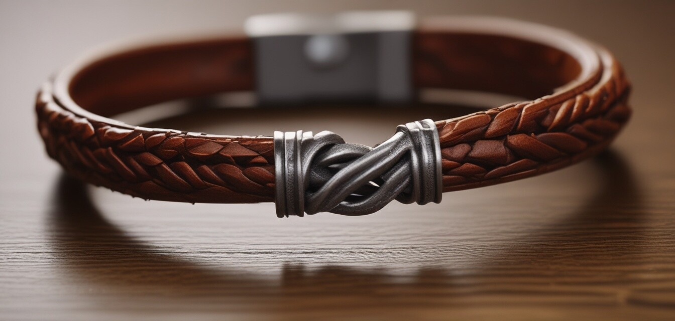 Leather bracelet showcasing style and quality