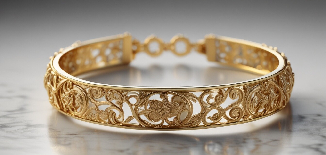 Elegant gold bracelet