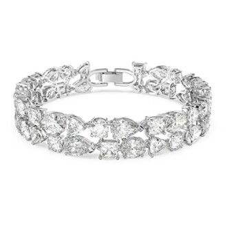 Bracelet en argent avec pierres précieuses.