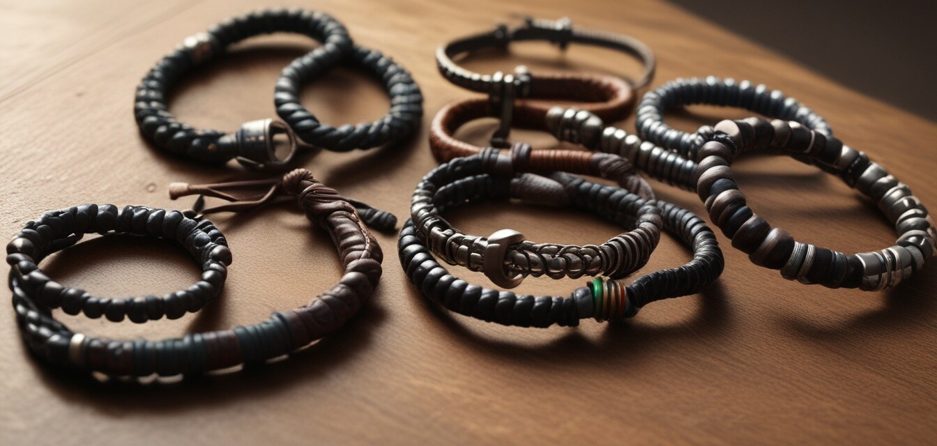 Bijoux pour Hommes : Focus Bracelets