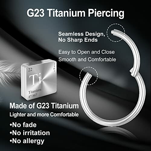ESHIONER G23 Titane Piercing Nez