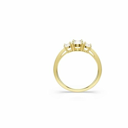 Bague en or avec trois diamants