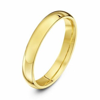 Anneau de mariage en or poli