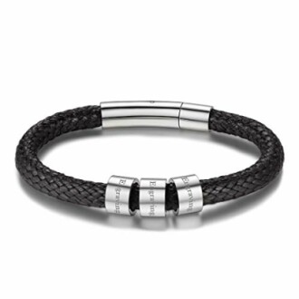 FaithHeart Bracelet Cuir Personnalisé