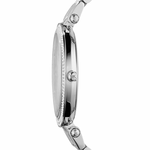 Vue latérale d'une montre en argent