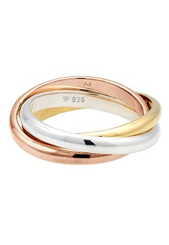 Bague Elli Femme Tri-Color en Argent 925